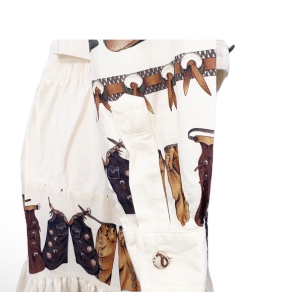 Vintage Western Printed Cowboy Rodeo 2 Piece Set, Size Medium - Picture 8 of 11